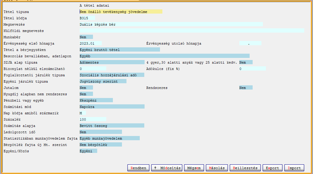 Duális képzés bére